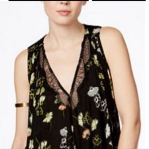 Free People floral lace top